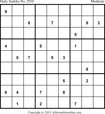 Killer Sudoku for 1/25/2015