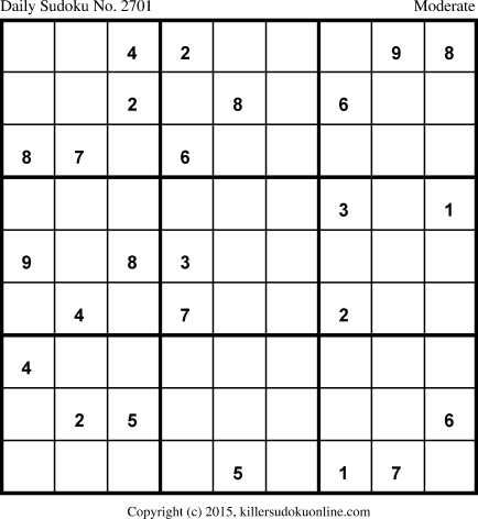 Killer Sudoku for 7/26/2015