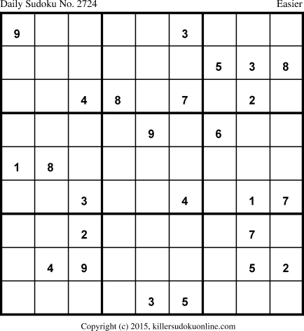 Killer Sudoku for 8/18/2015