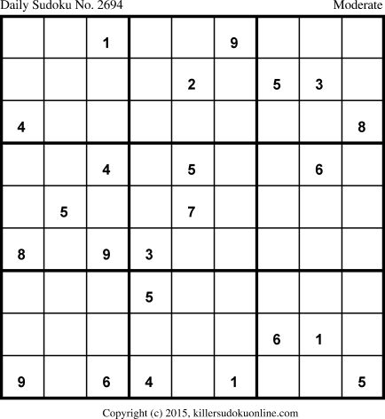Killer Sudoku for 7/19/2015