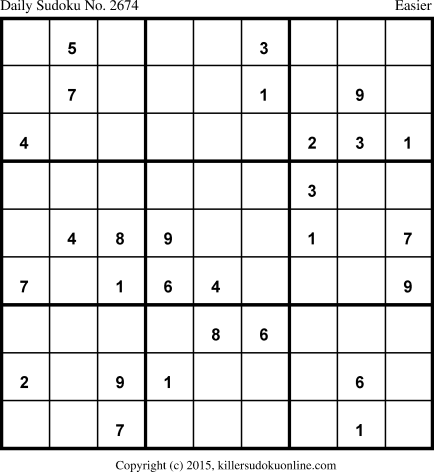 Killer Sudoku for 6/29/2015
