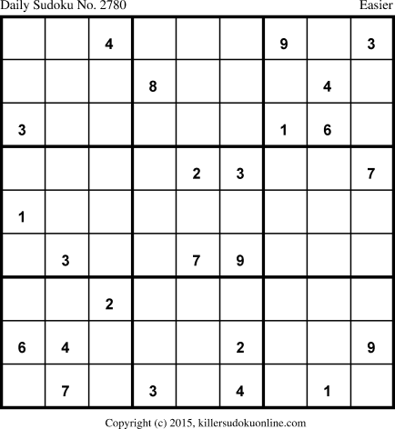 Killer Sudoku for 10/13/2015
