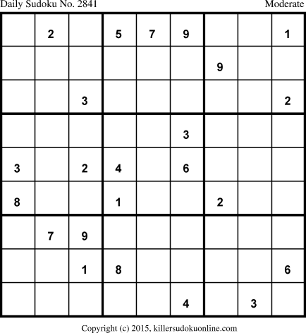 Killer Sudoku for 12/13/2015