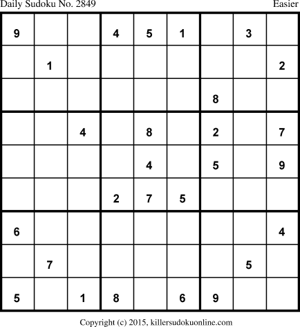 Killer Sudoku for 12/21/2015