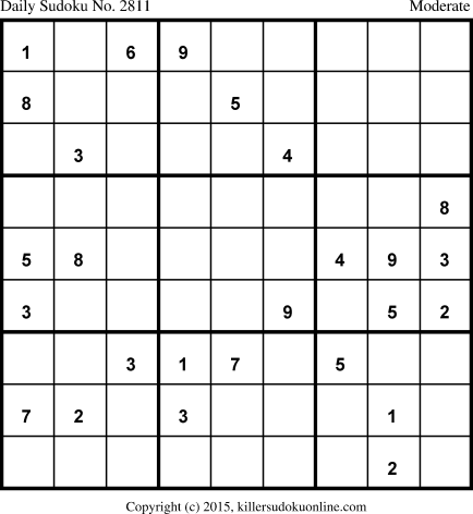 Killer Sudoku for 11/13/2015