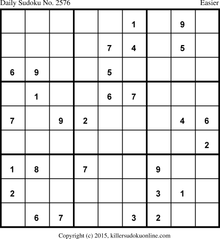 Killer Sudoku for 3/23/2015