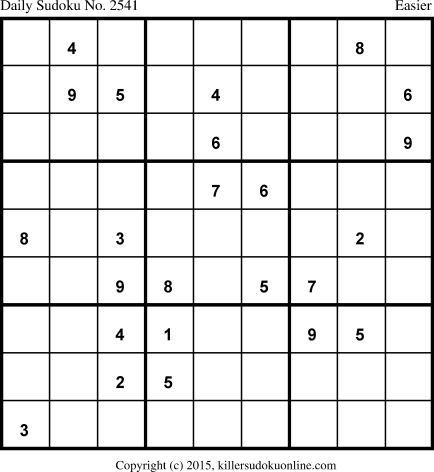 Killer Sudoku for 2/16/2015