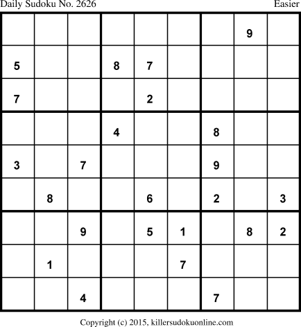 Killer Sudoku for 5/12/2015