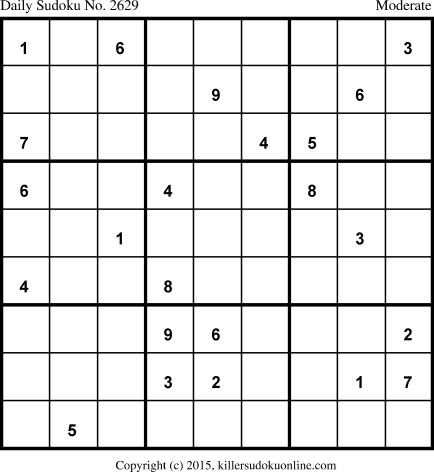 Killer Sudoku for 5/15/2015