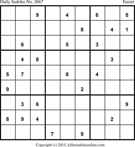 Killer Sudoku for 6/22/2015