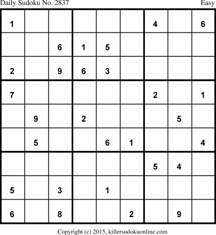 Killer Sudoku for 12/9/2015