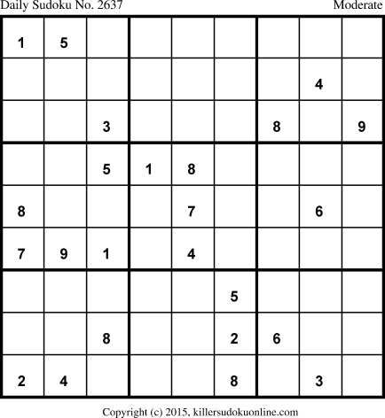 Killer Sudoku for 5/23/2015