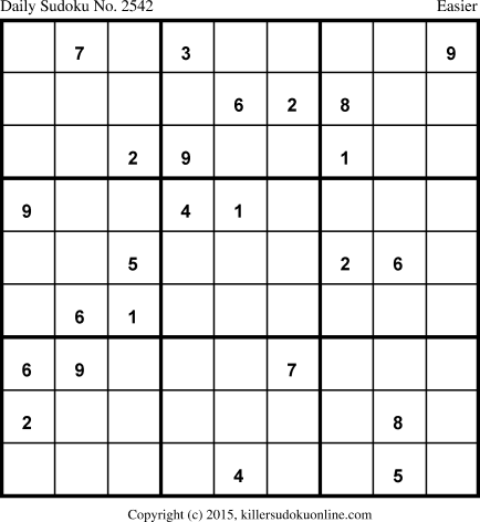 Killer Sudoku for 2/17/2015
