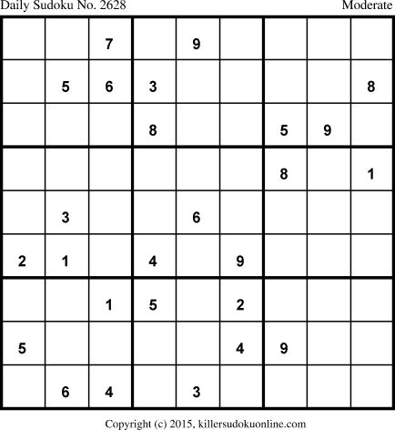Killer Sudoku for 5/14/2015