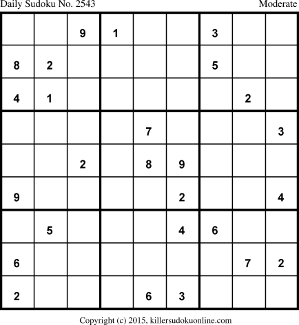 Killer Sudoku for 2/18/2015