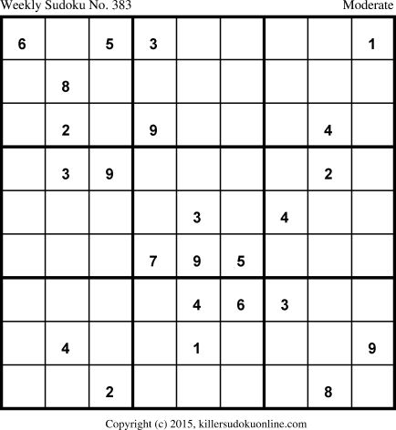 Killer Sudoku for 7/6/2015