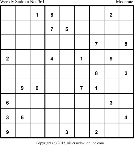Killer Sudoku for 2/2/2015
