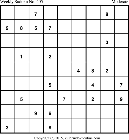 Killer Sudoku for 12/7/2015