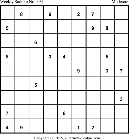 Killer Sudoku for 9/21/2015