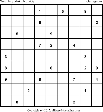 Killer Sudoku for 12/28/2015