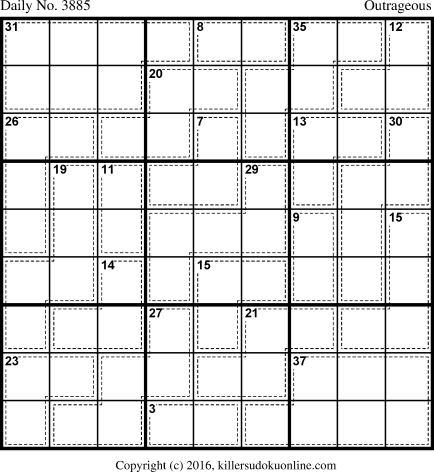 Killer Sudoku for 8/7/2016