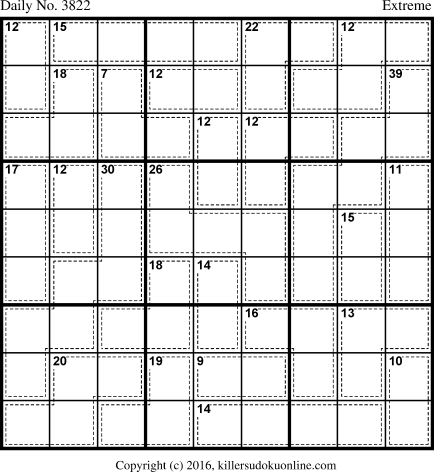 Killer Sudoku for 6/5/2016