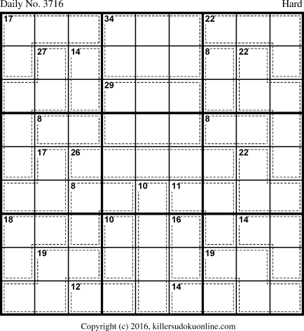 Killer Sudoku for 2/20/2016