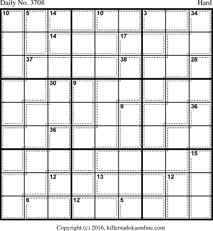 Killer Sudoku for 2/12/2016
