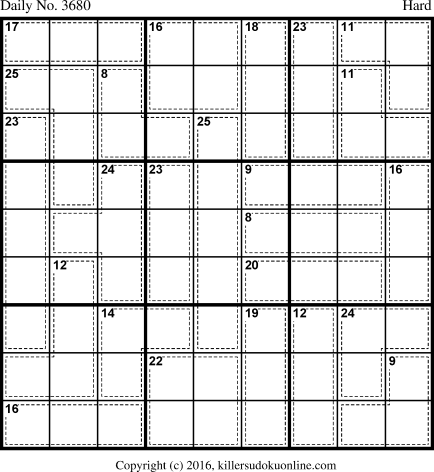 Killer Sudoku for 1/15/2016