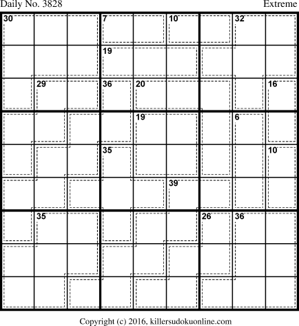 Killer Sudoku for 6/11/2016