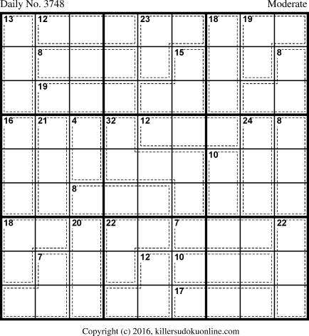 Killer Sudoku for 3/23/2016