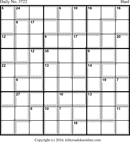 Killer Sudoku for 2/26/2016