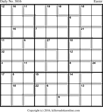 Killer Sudoku for 5/30/2016