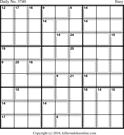 Killer Sudoku for 3/15/2016