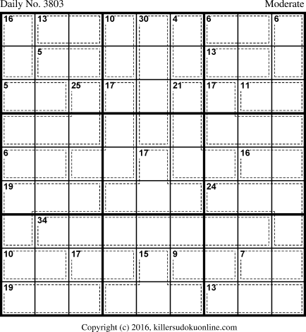 Killer Sudoku for 5/17/2016