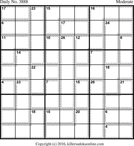 Killer Sudoku for 8/10/2016