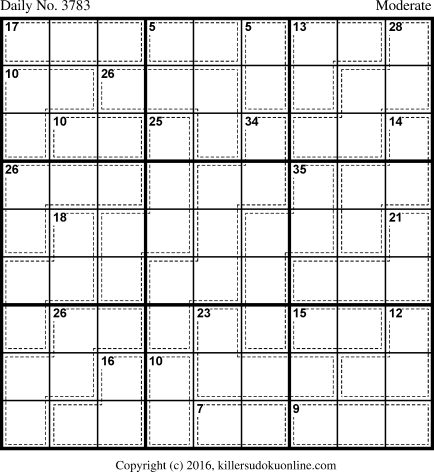 Killer Sudoku for 4/27/2016