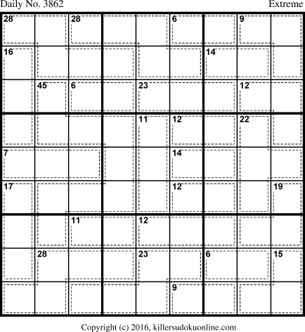 Killer Sudoku for 7/15/2016