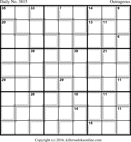 Killer Sudoku for 5/29/2016
