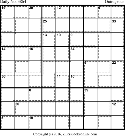 Killer Sudoku for 7/17/2016