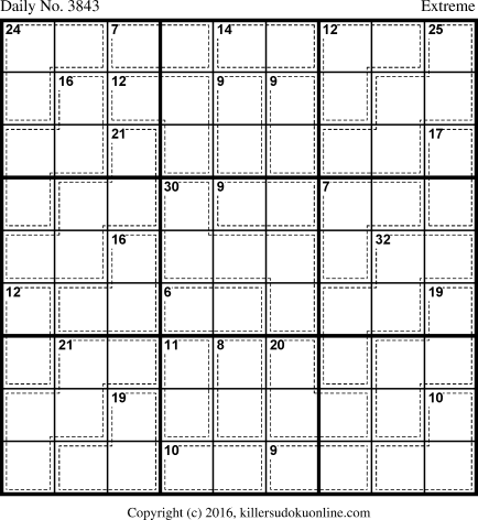 Killer Sudoku for 6/26/2016