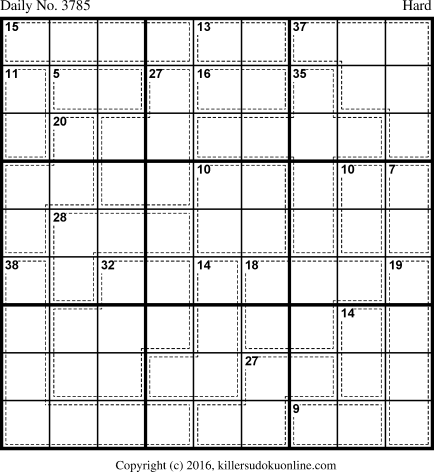 Killer Sudoku for 4/29/2016