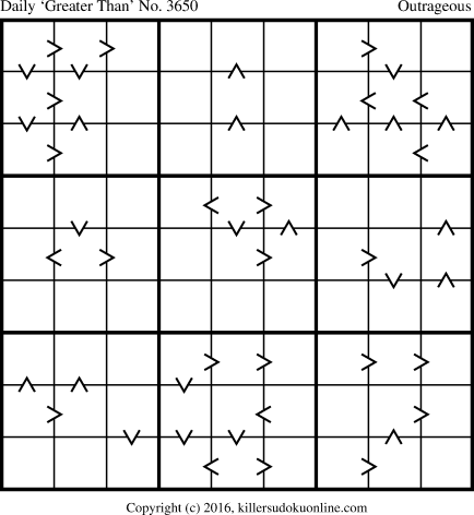 Killer Sudoku for 4/11/2016