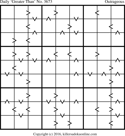 Killer Sudoku for 5/4/2016