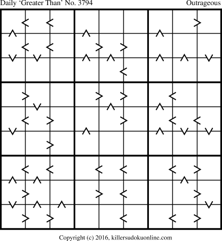 Killer Sudoku for 9/2/2016