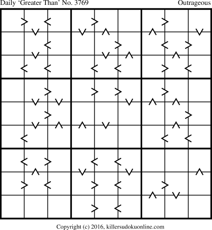 Killer Sudoku for 8/8/2016