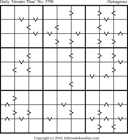 Killer Sudoku for 9/6/2016