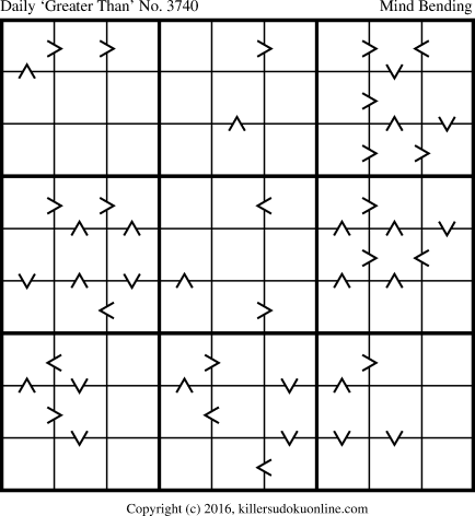 Killer Sudoku for 7/10/2016