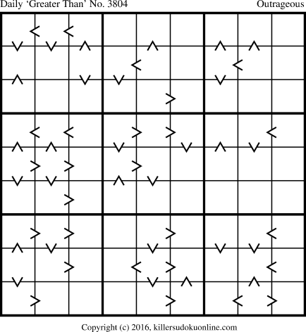 Killer Sudoku for 9/12/2016
