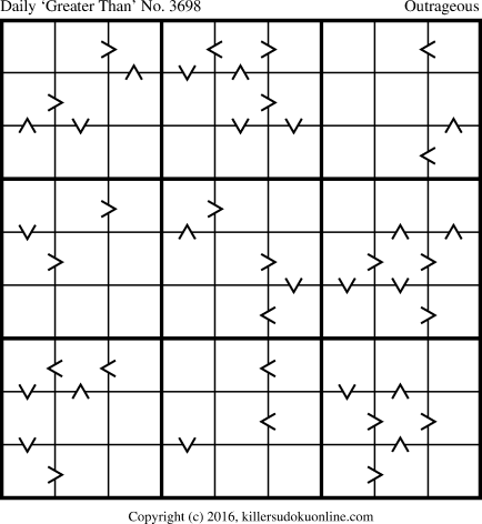 Killer Sudoku for 5/29/2016